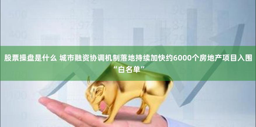 股票操盘是什么 城市融资协调机制落地持续加快约6000个房地产项目入围“白名单”